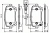 Колодки на гальмо задній дисковий 0986495094 BOSCH