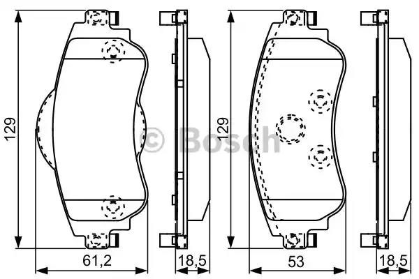 Гальмівні колодки 0986495304 BOSCH