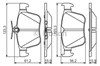 Колодки гальмівні задні, дискові 0986495346 BOSCH