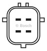 Лямбда зонд, датчик кисню до каталізатора 0986AG2204 BOSCH