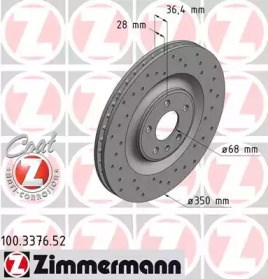 Дискові гальма 100337652 ZIMMERMANN