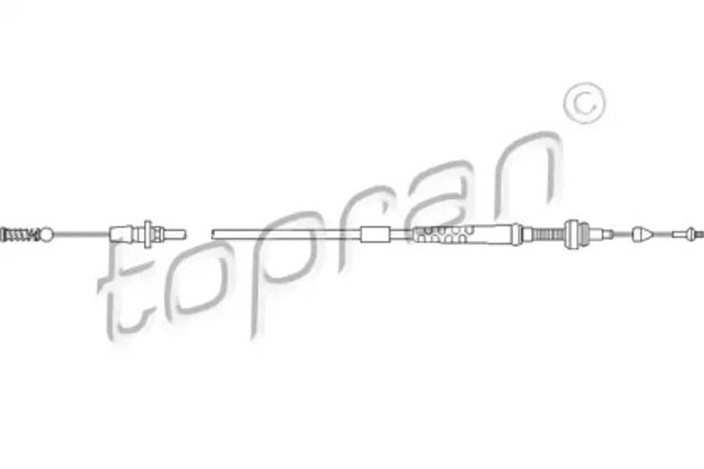 Трос газу 103086 HANS PRIES