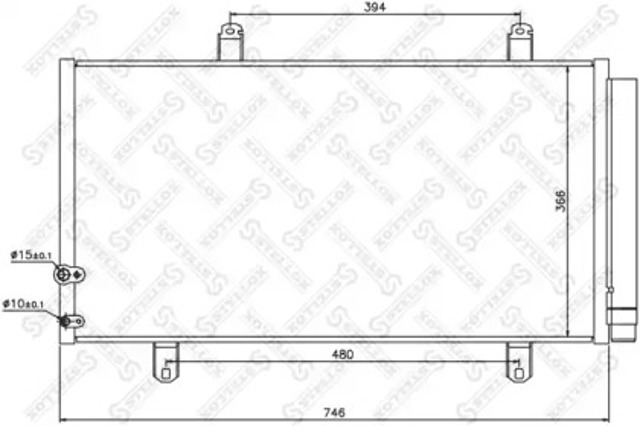 Конденсер 1045719SX STELLOX