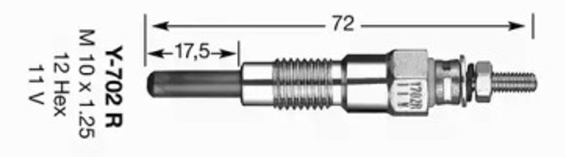 Свічки розжарювання 1065 NGK