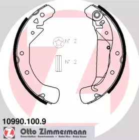 Колодки гальмові задні, барабанні 109901009 ZIMMERMANN