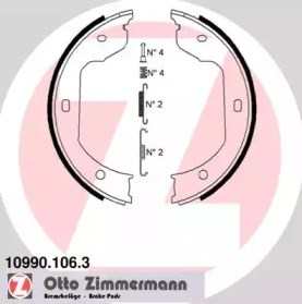 Гальмівні колодки стоянкового гальма 109901063 ZIMMERMANN
