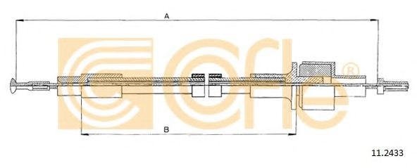 Трос зчеплення 112433 COFLE