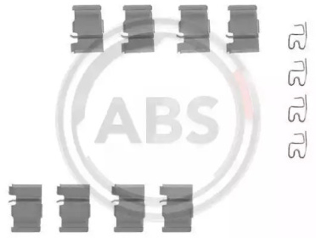 Комплект пружинок кріплення дискових колодок, задніх 1133Q ABS