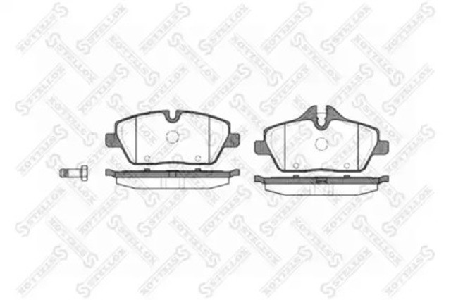 Колодки передні 1142000SX STELLOX