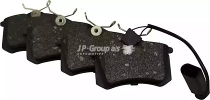 Колодки гальмові задні, дискові 1163707410 JP GROUP