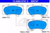 Колодки гальмівні дискові комплект 13046057472 ATE