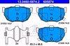 Задні гальмівні колодки 13046058742 ATE