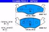 Колодки гальмівні дискові комплект 13046070322 ATE