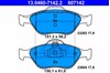 Колодки гальмівні дискові комплект 13046071422 ATE