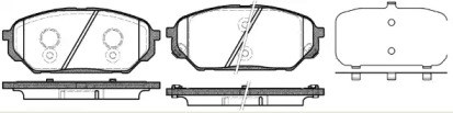 Bosch hyundai колодки гальмівні передн,ix55 1322.12