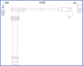 Комплект дротів запалювання (вир-во magneti marelli кор.код. msq0049) 134518