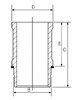 Гільза циліндра 1463660000 GOETZE