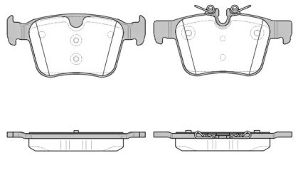 Колодки гальмівні задні, rc02  xc90/xc60 16- 1516.40