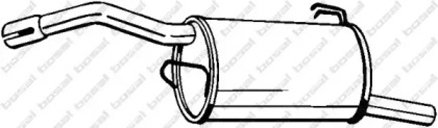 Глушник, задня частина 177673 BOSAL