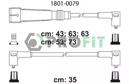 Комплект проводів запалення 1801-0079