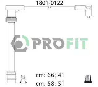 Комплект кабелів запалювання 1801-0122