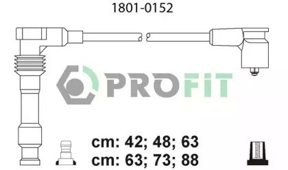 Комплект кабелів високовольтних 1801-0152