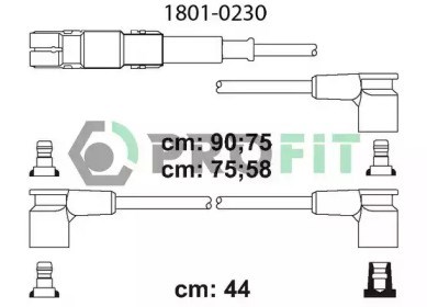 Комплект кабелів запалювання beru zef466 1801-0230