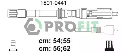 0967 комплект ізольованих проводів для свічок запалення rc-vw236 1801-0441