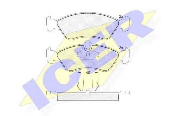 Delphi opel колодки гальмівні передн.astra,vectra -99 181152
