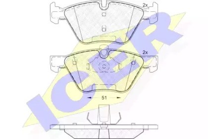 Тормозні колодки 181683 ICER