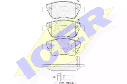 Bosch гальмівні колодки передні opel corsa 06 - 181810