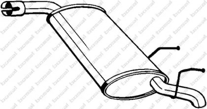 Глушилка задня 185665 BOSAL
