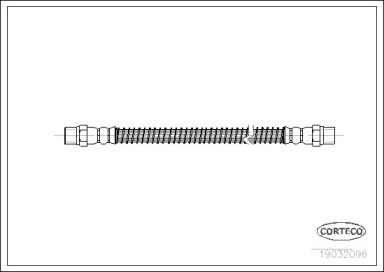 Гнучка гальмівна трубка задня Volkswagen Transporter T4