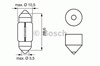 Лампочка плафону освітлення салону/кабіни 1987302227 BOSCH