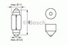 Лампочка плафону освітлення салону/кабіни 1987302228 BOSCH