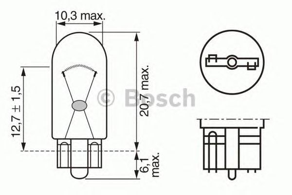 Лампочка переднього габариту 1987302241 BOSCH