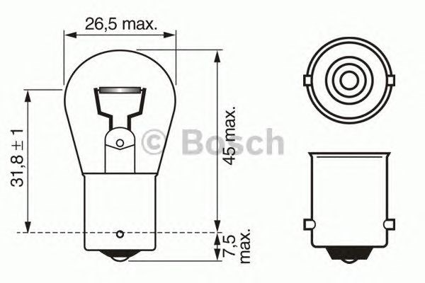 Лампа автомобільна 1987302280 BOSCH