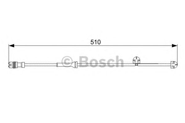 Датчик зносу гальмівних колодок, задній 1987473029 BOSCH