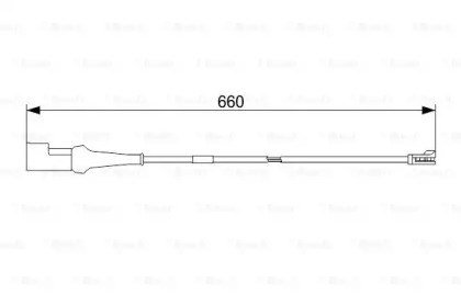 Датчик зносу гальмівних колодок, задній 1987473575 BOSCH