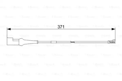 Датчик зносу гальмівних колодок, задній 1987473576 BOSCH