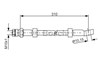 Гнучка гальмівна трубка передня 1987476464 BOSCH
