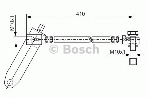Гальмівний шланг 1987481047 BOSCH