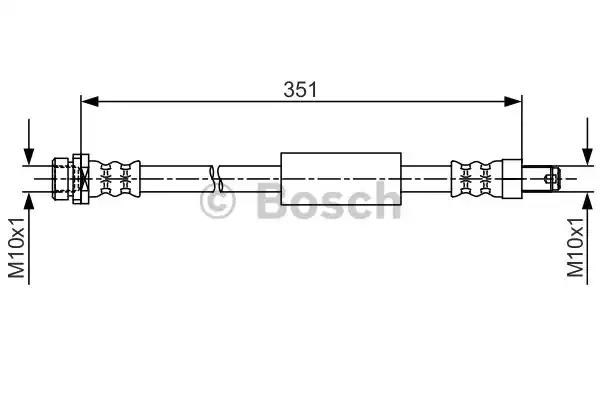 Гнучка гальмівна трубка задня 1987481705 BOSCH