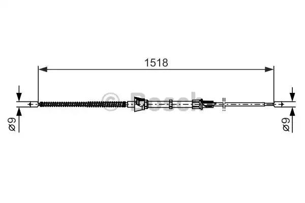 Гальмо стоянкове 1987482375 BOSCH