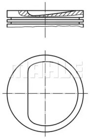 Поршень в зборі 2097300 MAHLE