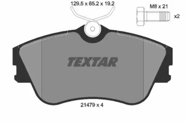 Колодки передні 2147902 TEXTAR