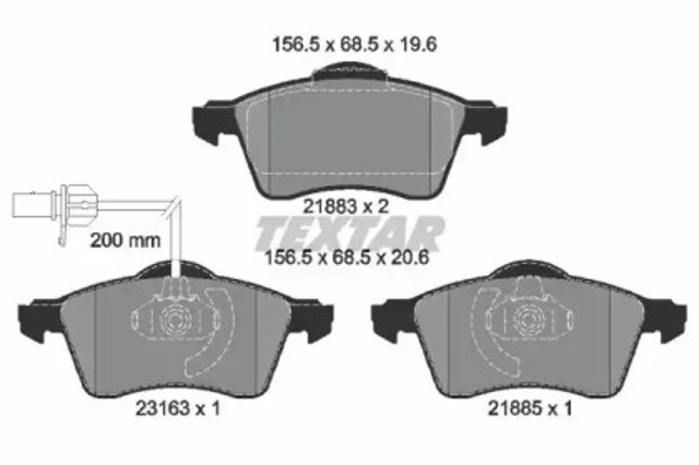 Дискові гальма 2188501 TEXTAR
