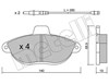 Тормозні колодки 2201050 METELLI