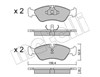 Колодки гальмівні дискові комплект 2201170 METELLI