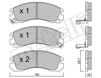 Тормозні колодки 2201340 METELLI